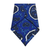 DRAKE'S LONDON men's tie lined with blue cashmere pattern cm 147x8 100% silk MADE IN ENGLAND