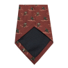 DRAKE'S LONDON men's tie lined with brick skier pattern cm 147x8 100% silk MADE IN ENGLAND