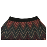 LA FEE MARABOUTEE women's skirt heavy jersey multicolor chevron pattern FE-JU-RABANA-Z MADE IN ITALY