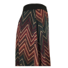 LA FEE MARABOUTEE women's skirt heavy jersey multicolor chevron pattern FE-JU-RABANA-Z MADE IN ITALY