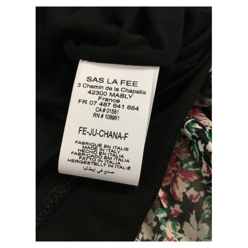 LA FEE MARABOUTEE gonna donna plisse fantasia floreale multicolor FE-JU-CHANA-F MADE IN ITALY