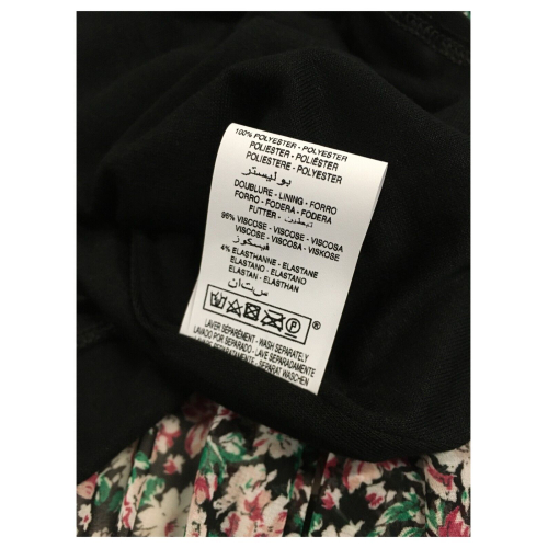 LA FEE MARABOUTEE gonna donna plisse fantasia floreale multicolor FE-JU-CHANA-F MADE IN ITALY