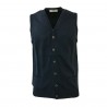 ALPHA STUDIO men's vest with buttons mod AU-7003DS 100% cotton