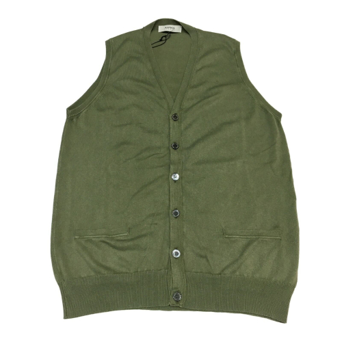 ALPHA STUDIO men's Military vest with buttons mod AU-7003DS 100% cotton