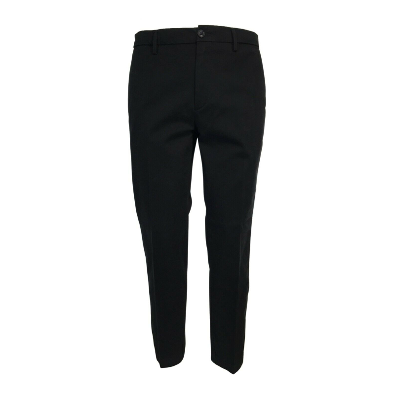 WHITE SAND men's black trousers chino model art SU10 302 98% cotton 2% elastane MADE IN ITALY