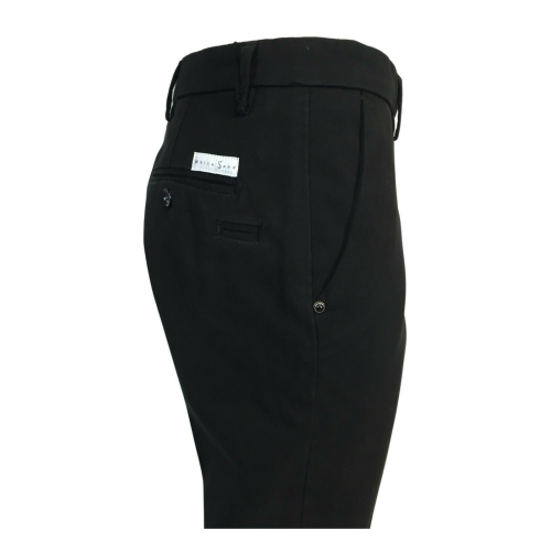 WHITE SAND men's black trousers chino model art SU10 302 98% cotton 2% elastane MADE IN ITALY