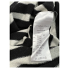 LIVIANA CONTI maglia donna over nera righe bianche F2WC25 50% cashmere riciclato 50% poliammide MADE IN ITALY