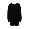 LIVIANA CONTI women's over sweater English rib black L2WD07 100% virgin wool MADE IN ITALY