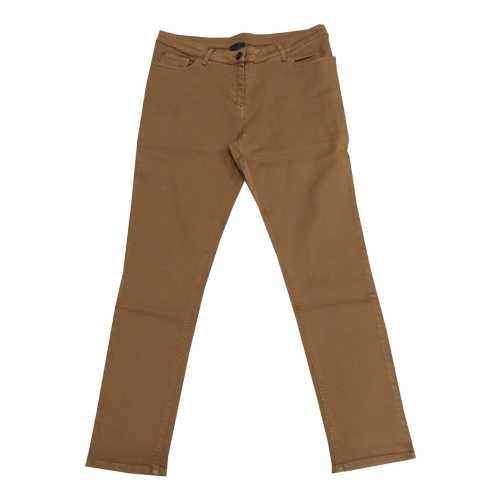 PERSONA by Marina Rinaldi jeans woman camel color stretch PERFECT line 23.1133112 RACCOLTA