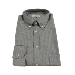 BRANCACCIO gray button-down...