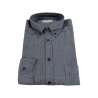 BRANCACCIO man flannel button-down denim shirt NICOLA GOLD B1530 100% cotton