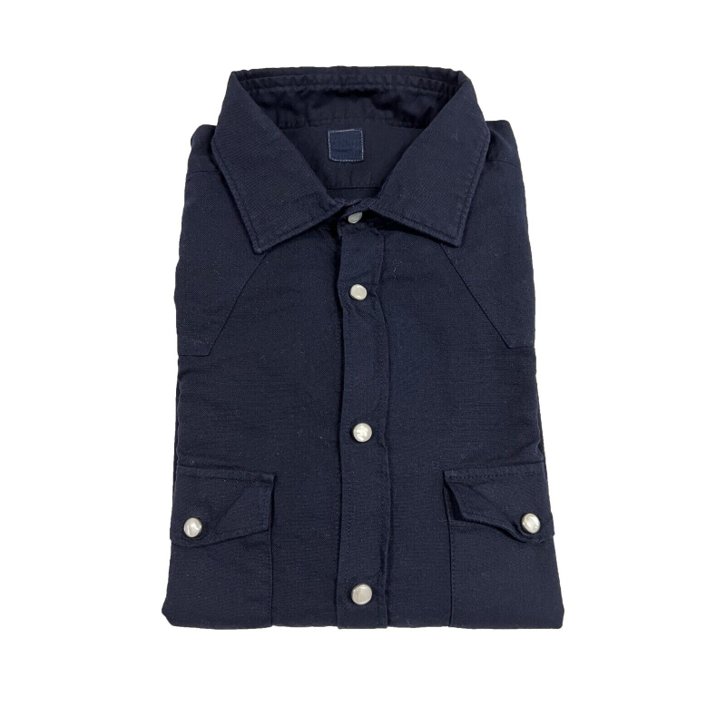 GMF 965 man blue long sleeve shirt SP304 912137/05 100% cotton