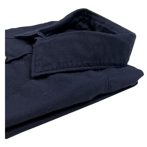 GMF 965 camicia uomo blu manica lunga SP304 912137/05 100% cotone