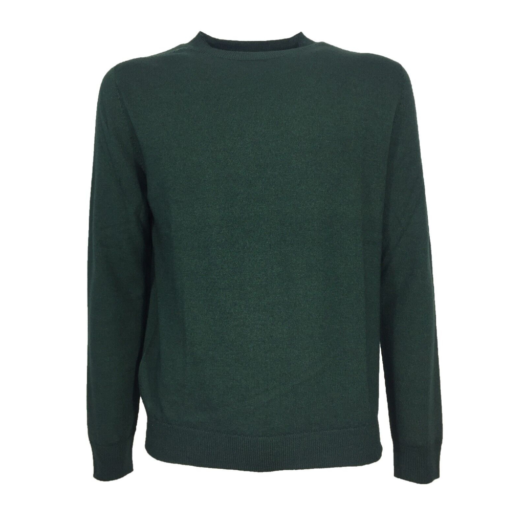 H953 green tubular frosted effect man shirt art HS3344 NINO 100% extrafine merino wool MADE IN ITALY