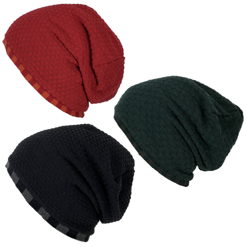 NEIRAMI cappello donna double face verdone tricot+tessuto righe AC58TR-N/W2 BICOLOR TRICOT MADE IN ITALY