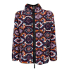 TOOCO men's fantasy fleece jacket bordeaux / orange / blue TOCO429 MONGOLIA LIMA 100% polyester