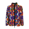 TOOCO orange / blue / fuchsia patterned fleece jacket TOCO430 SHERPA LIMA 100% polyester