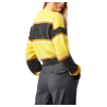 SEMICOUTURE yellow / anthracite striped mohair crop cardigan woman S2WF40 ODETTE MADE IN ITALY