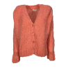 MAISON HOTEL salmon woman cardigan with buttons art ISABELLA