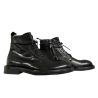 ERNESTO DOLANI men's low lace-up boot black 3UMAR04 BUFFALO CRUST DIPPED MADE IN ITALY