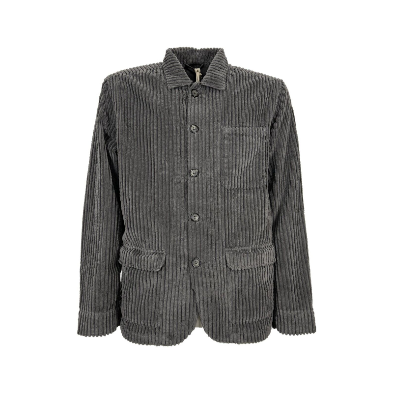 MASTRICAMICIAI LABORATORIO line HERITAGE CLOTHES men's gray corduroy shirt jacket MC286-PT045 HERO 100% cotton