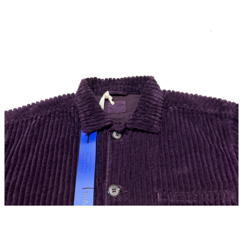 MASTRICAMICIAI LABORATORIO line HERITAGE CLOTHES men's plumcorduroy shirt jacket MC286-PT045 HERO 100% cotton