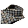 MASTRICAMICIAI gray / black / vanilla checked flannel shirt FR049-X1003-00 SIRI 100% cotton
