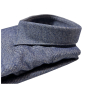 MASTRICAMICIAI man blue mèlange flannel shirt IR049-X0997-00 MARK 100% cotton