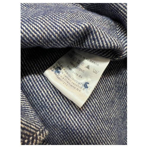 MASTRICAMICIAI camicia uomo flanella blu melange IR049-X0997-00 MARK 100% cotone