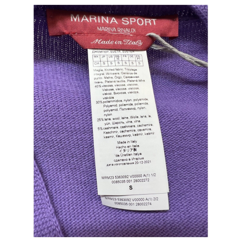 MARINA SPORT by Marina Rinaldi wisteria women's sweater 23.5363092 ARTIFICE MADE IN ITALY