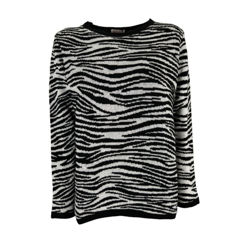 PERSONA by Marina Rinaldi linea N.O.W maglia zebra bianco/nero 23.7364042 ARDORE