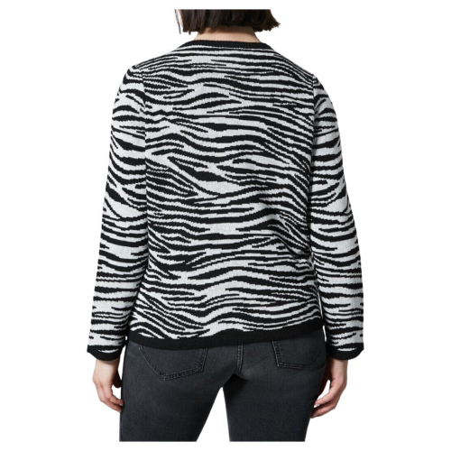 PERSONA by Marina Rinaldi line N.O.W white / black zebra sweater 23.7364042 ARDORE MADE IN ITALY