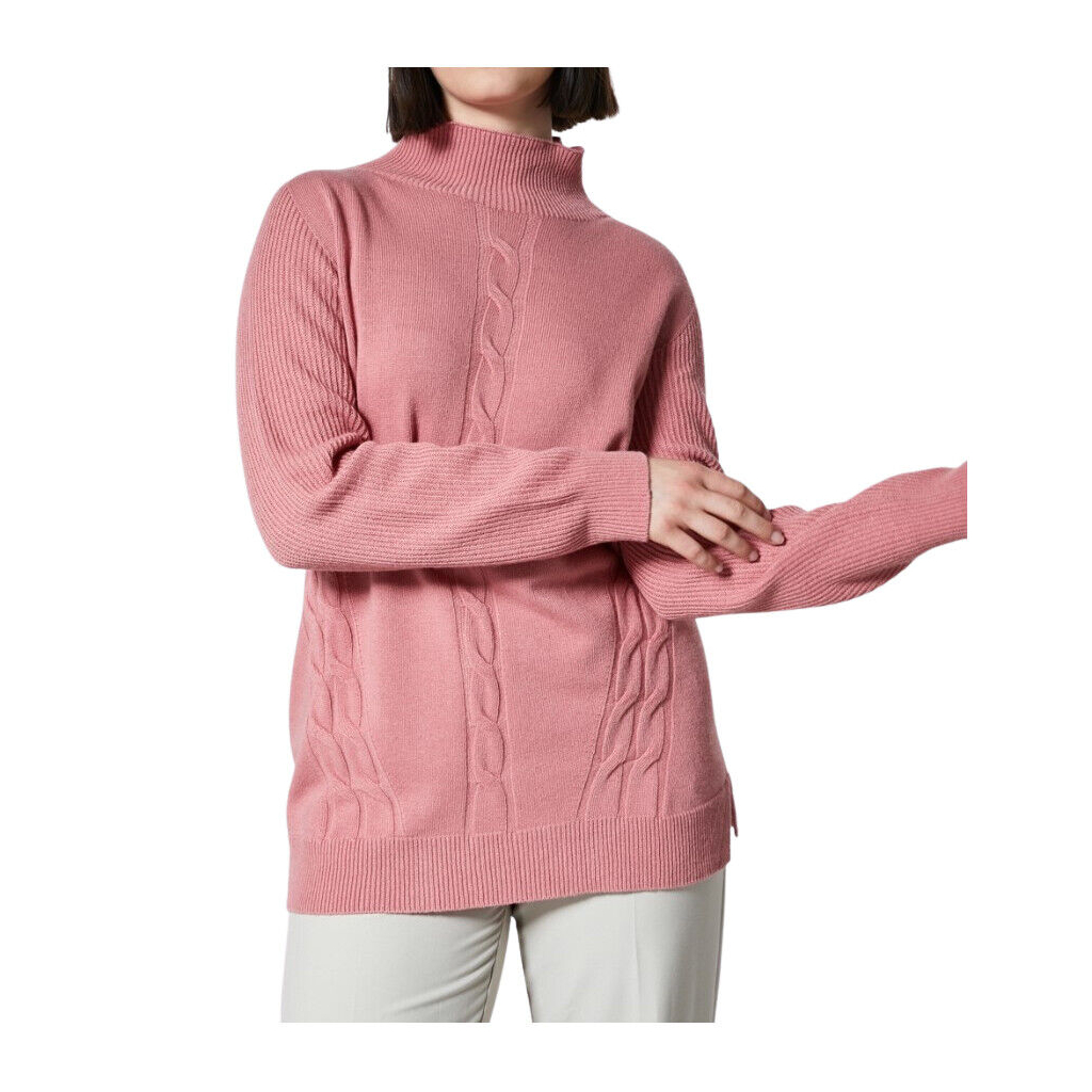 PERSONA by Marina Rinaldi women's sweater with pink braids 23.1364062 ALBUM MADE IN ITALY