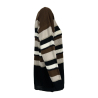 PERSONA by Marina Rinaldi maglia donna righe nero/marrone/beige/panna/oro 23.1364162 ALFIERE MADE IN ITALY