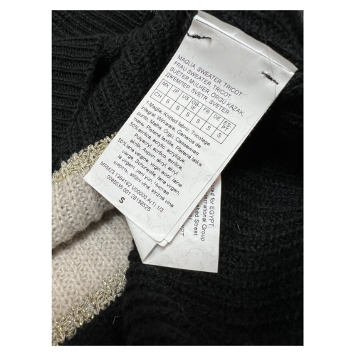 PERSONA by Marina Rinaldi maglia donna righe nero/marrone/beige/panna/oro 23.1364162 ALFIERE MADE IN ITALY