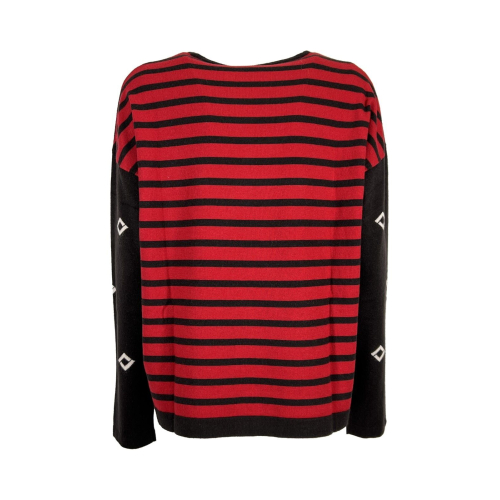 PERSONA by Marina Rinaldi maglia donna girocollo marrone 23.13052 ACERO 52% viscosa 30% poliestere 18% poliammide