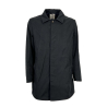 L’IMPERMEABILE short man coat blue/black cotton car coat BRANDO FR PEACH COT MADE IN ITALY