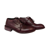 NEIRAMI burgundy low derby woman shoe DERBY SH1PK 100% leather MADE IN ITALY