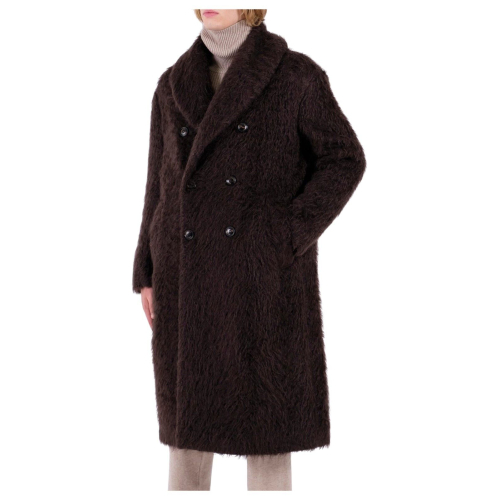 PIACENZA CASHMERE brown double-breasted man coat 5982 MADE IN ITALY