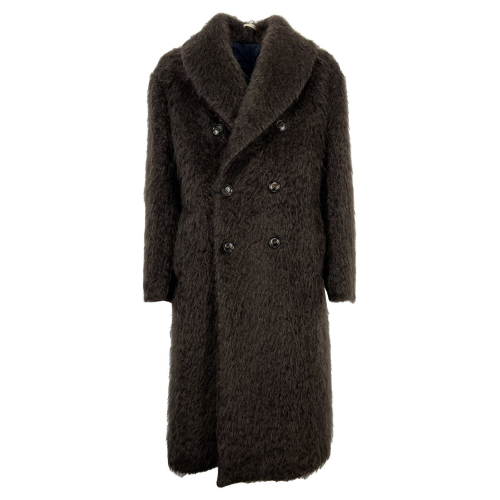 PIACENZA CASHMERE brown double-breasted man coat 5982 MADE IN ITALY