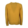 PIACENZA CASHMERE maglia uomo girocollo unito giallo effetto morbido 10475 100% lana MADE IN ITALY