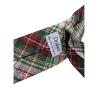 DRAKE’S LONDON cravatta uomo foderata check verde/bianco/rosso 100% seta MADE IN ENGLAND