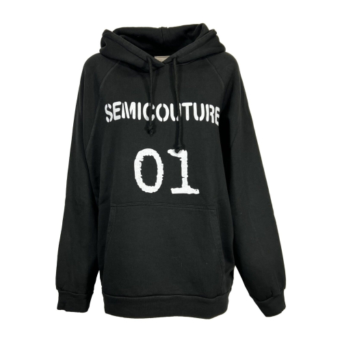 SEMICOUTURE heavy woman sweatshirt CNTP01 CARIS 100% cotton MADE IN ITALY