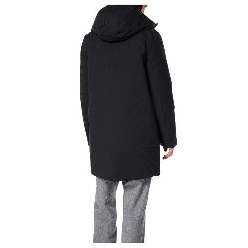 ELVINE parka uomo pesante con cappuccio fisso HJALMAR Shelter Black 100% Nylon