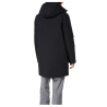 ELVINE parka uomo pesante con cappuccio fisso HJALMAR Shelter Black 100% Nylon