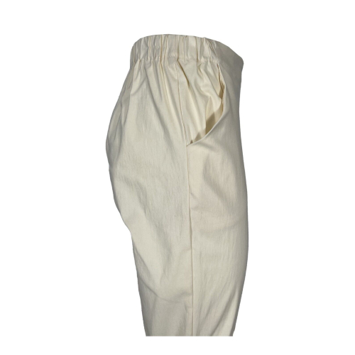 TADASHI pantalone donna tessuto tecnico panna TAI235011 71% rayon 25% poliammide 4% elastan MADE IN ITALY