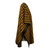 CABIRIA women's cape with pied de poule pattern 50% merino wool 50% dralon MADE IN ITALY