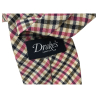 DRAKE'S LONDON men's lined multicolor checked tie cm 147x8 100% wool MADE IN ENGLAND