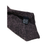 DRAKE'S LONDON unlined men's tie with wisteria/black herringbone pattern 147x8 cm 100% wool MADE IN ENGLAND