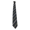 DRAKE'S LONDON unlined men's tie grey/beige/bluette stripes 147x8 cm MADE IN ENGLAND